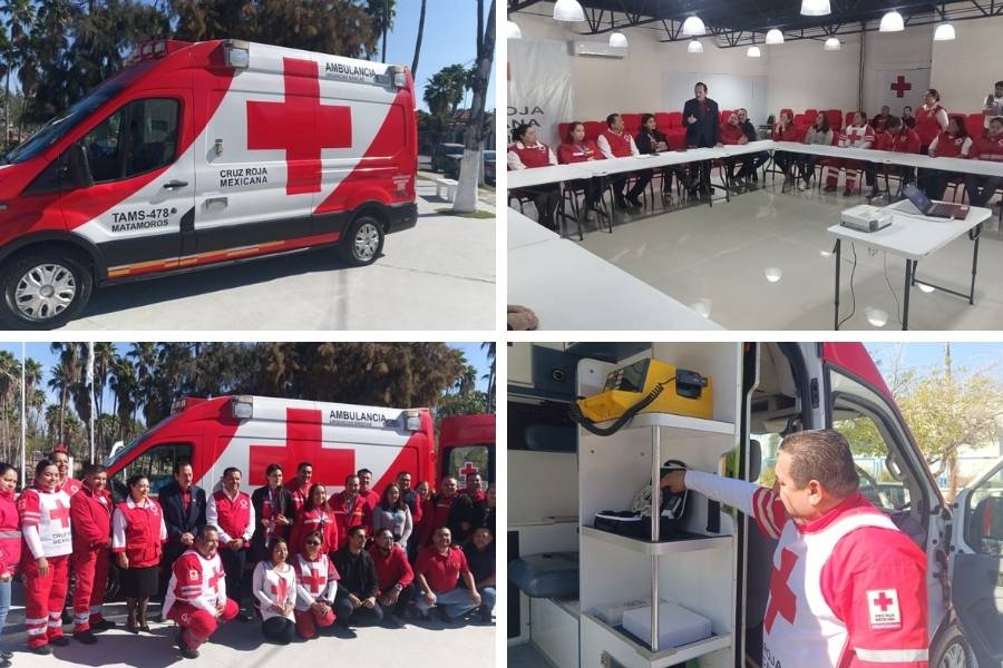ambulancia Cruz Roja Matamoros