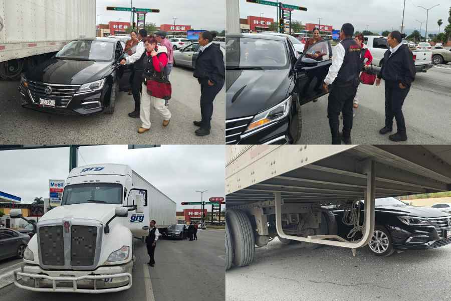 aparatoso choque en Victoria (1)