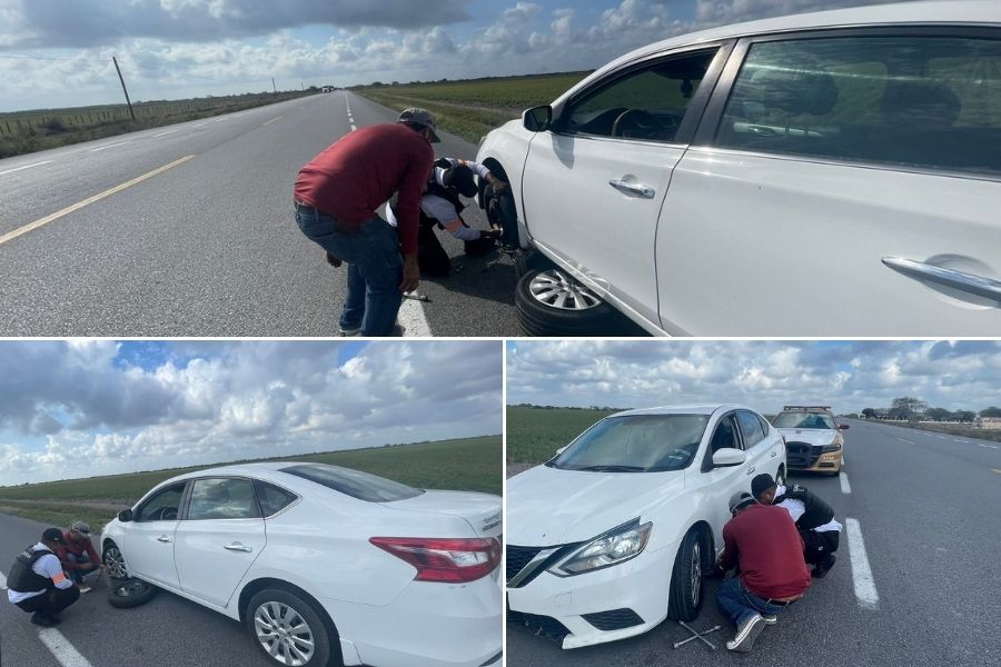 apoyo a automovilistas en Matamoros