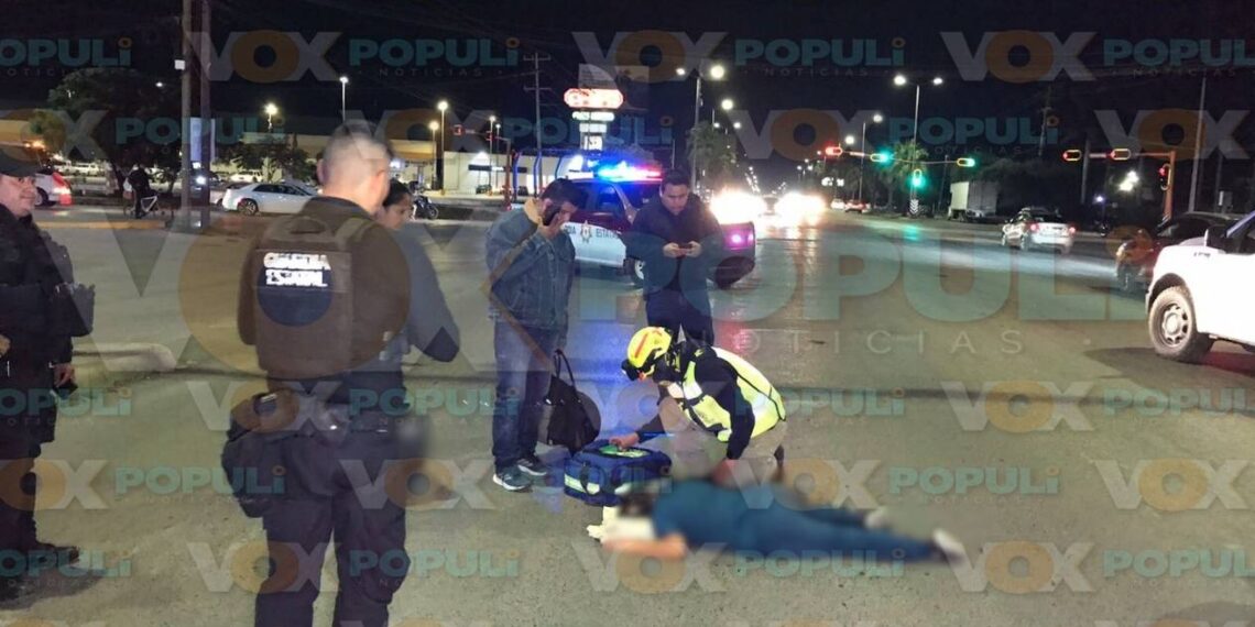 atropellan hoy a mujer en cruce de ciudad victoria