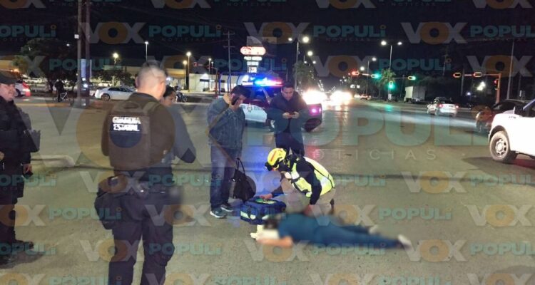 atropellan hoy a mujer en cruce de ciudad victoria