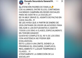 ausentismo escolar Nuevo Laredo
