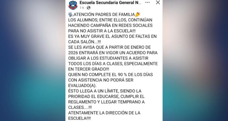 ausentismo escolar Nuevo Laredo