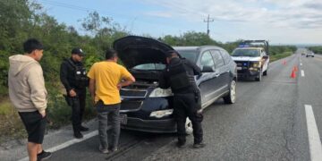 auxilio vial en carreteras de Tamaulipas