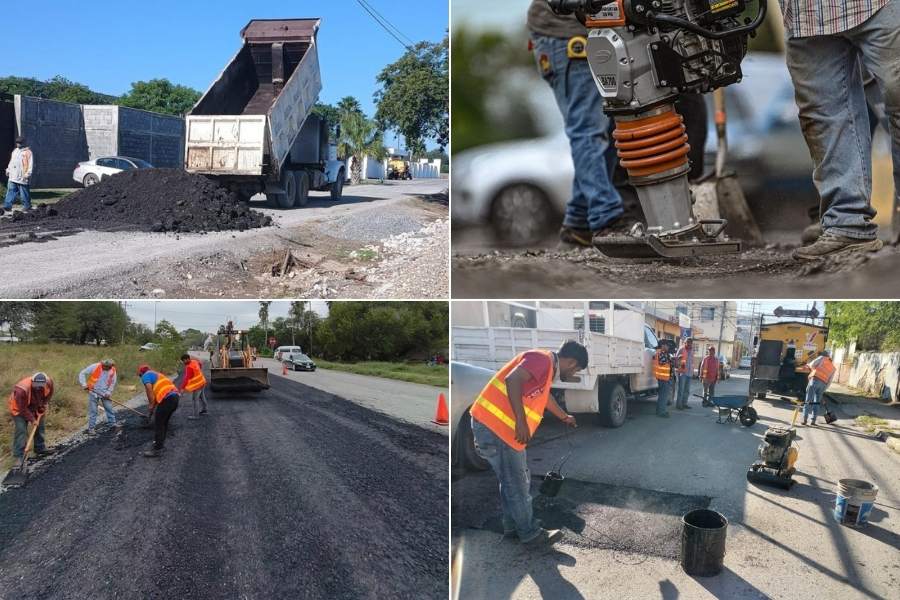 bacheo en periodo vacacional en ciudad victoria
