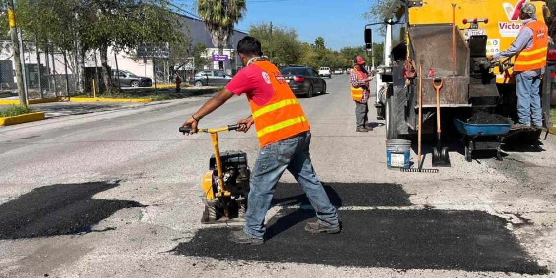 bacheo en periodo vacacional en ciudad victoria