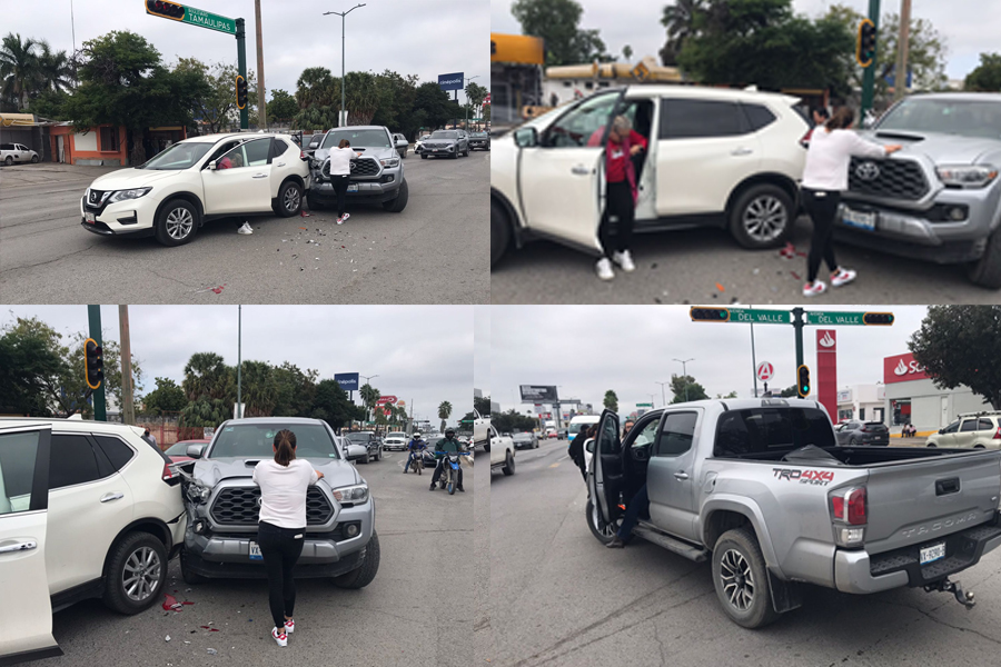 choque en Victoria lesionada