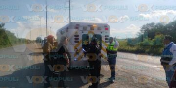 choque entre motocicleta y camión en altamira