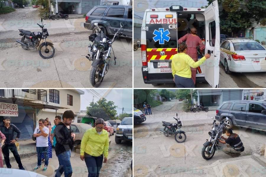 choque frontal de motociclistas en Victoria