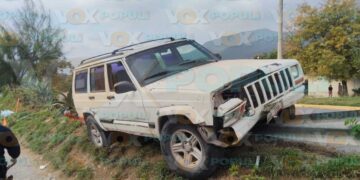 choque jeep contención ciudad victoria