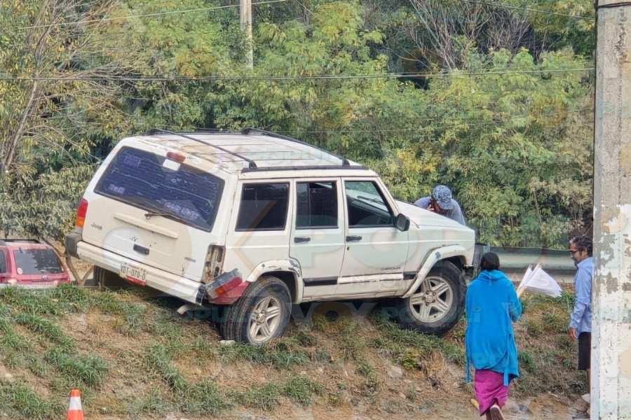 choque jeep contención ciudad victoria