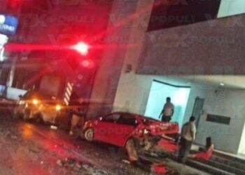 choque múltiple en avenida de Tampico