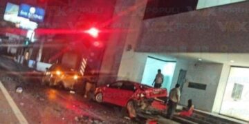 choque múltiple en avenida de Tampico