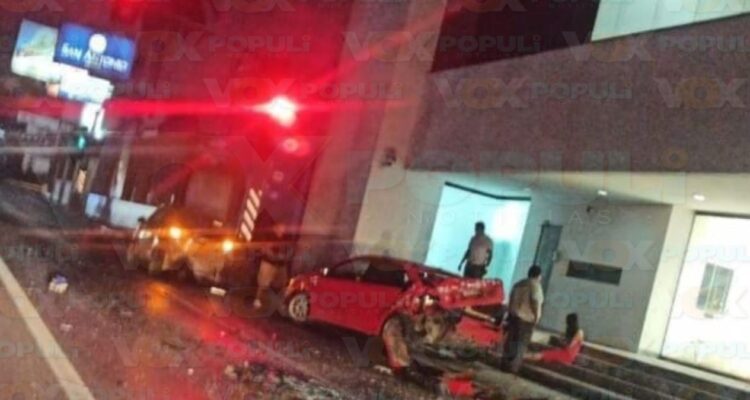 choque múltiple en avenida de Tampico