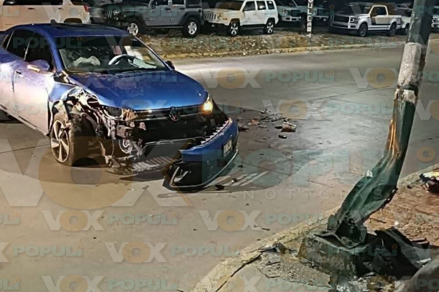 choque panteón Las Chacas en Madero