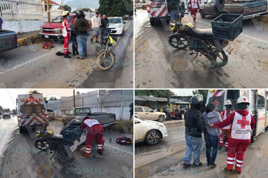 derrape en motocicleta hoy ciudad victoria