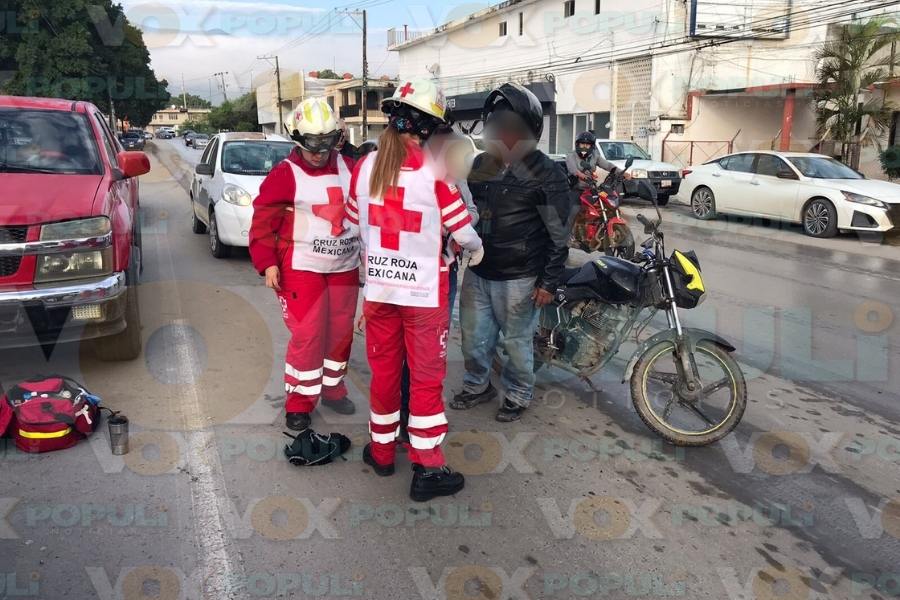 derrape en motocicleta hoy ciudad victoria