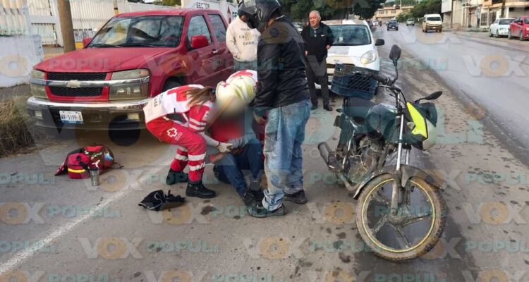 derrape en motocicleta hoy ciudad victoria