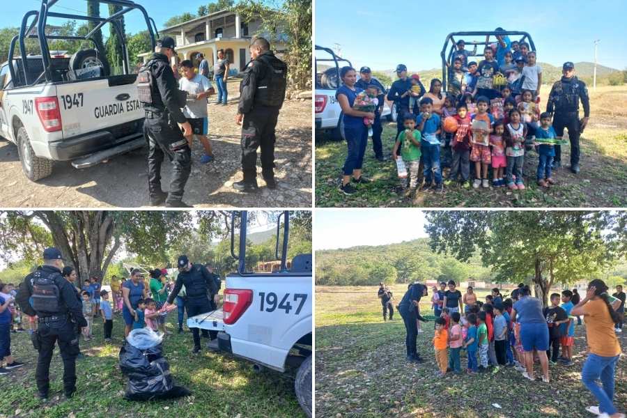 donación de juguetes en Llera