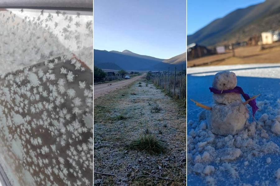 heladas en Miquihuana en diciembre 2025