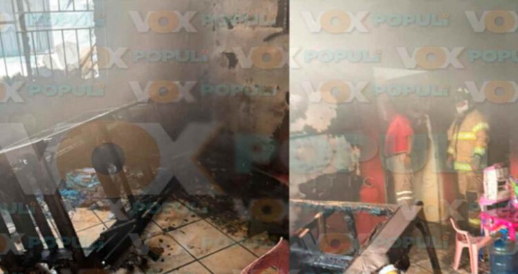 incendio en una vivienda de Tampico