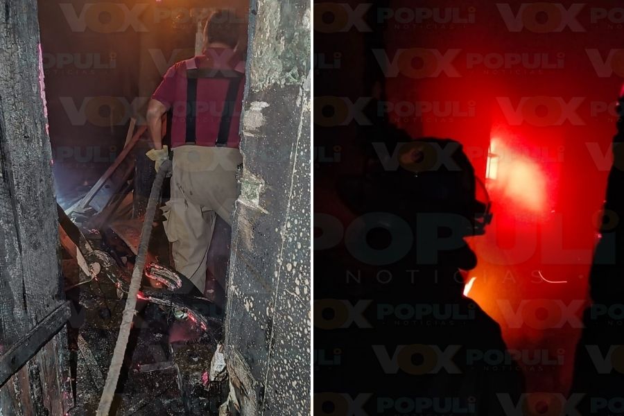 incendio hoy en vivienda en colonia de victoria