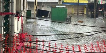inundaciones en el mercado Tampico