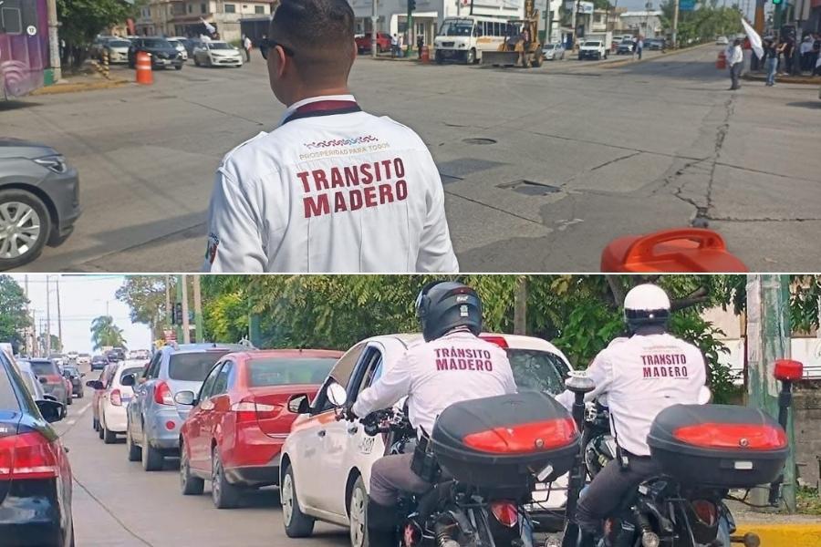 investigan agente de tránsito en Madero