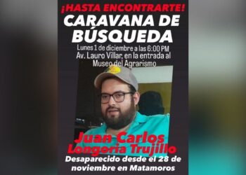 joven desaparecido en Matamoros
