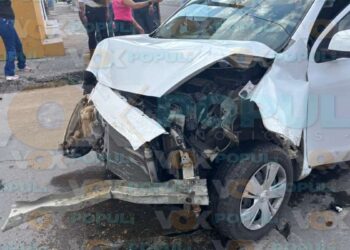 menor herido por choque en Madero