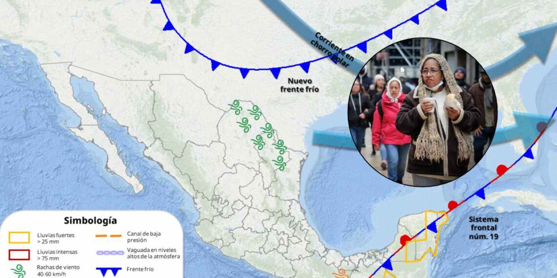 miércoles con lluvias intensas en México