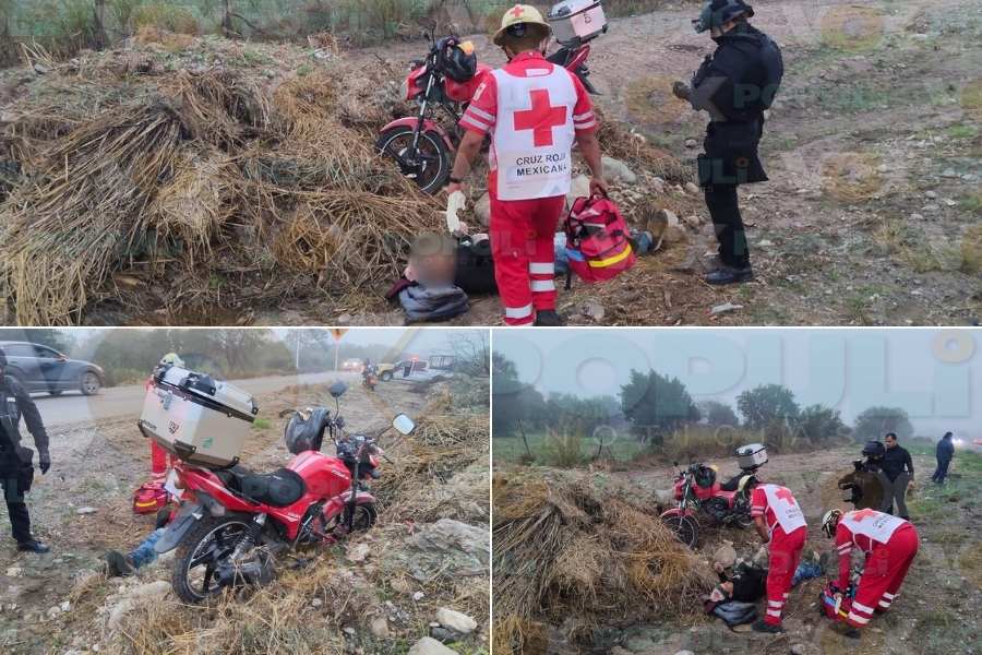 motociclista convulsiona en carretera Interejidal Victoria