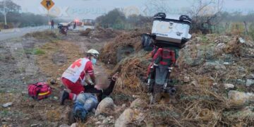 motociclista convulsiona en carretera Interejidal Victoria