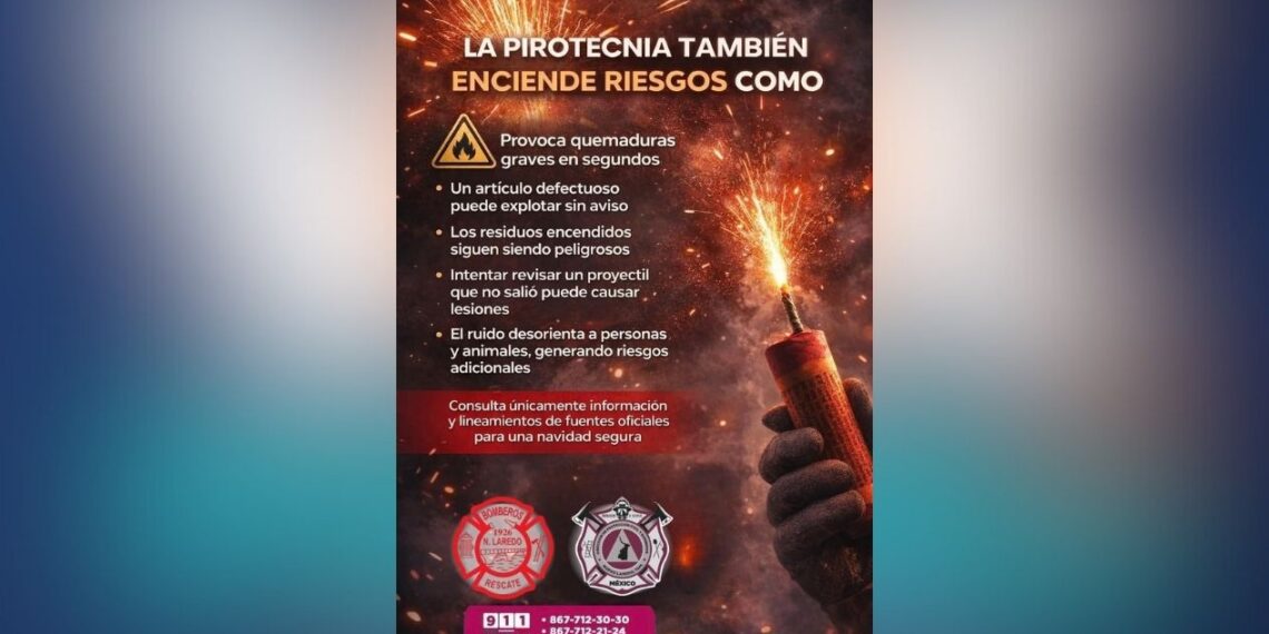 peligros de pirotecnia en Nuevo Laredo