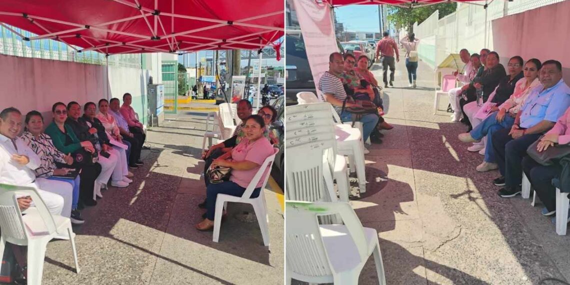 protesta en hospital Tampico