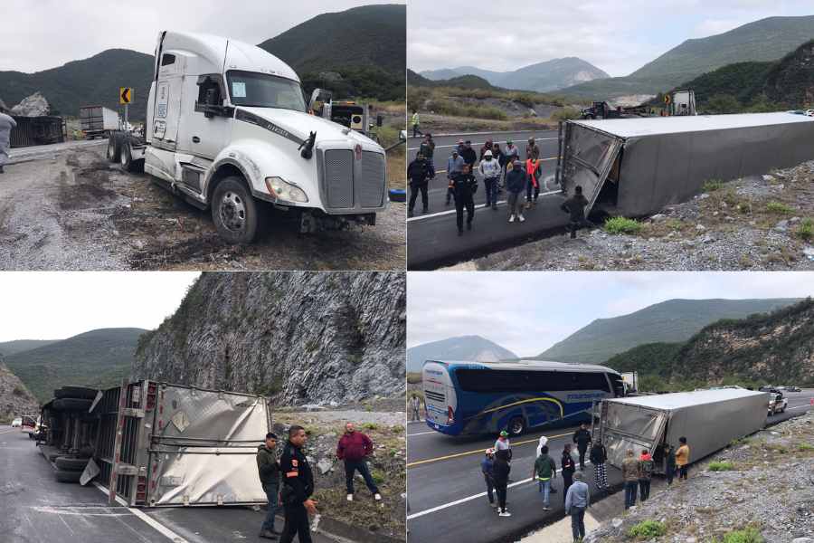 tractocamión con fresas en Rumbo Nuevo (2)