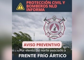 vientos por frente frío en Nuevo Laredo