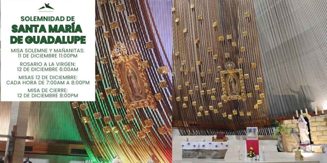 ¿A qué hora y dónde ver EN VIVO las mañanitas a la virgen en la Basílica de Guadalupe en Monterrey?
