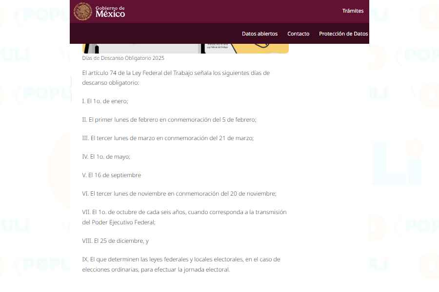 ¿Cuánto deberán pagarte si te toca trabajar el 12 de diciembre, Día de la Virgen de Guadalupe, según la LFT?