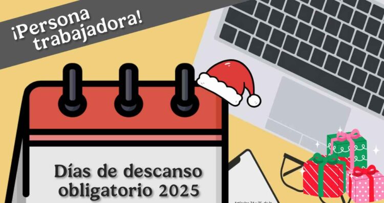 ¿El 24 y 25 de diciembre son días de descanso obligatorio para trabajadores?