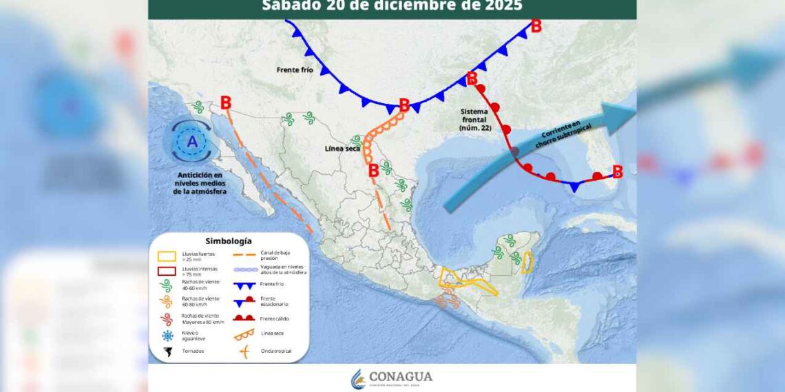 clima sábado 20 diciembre