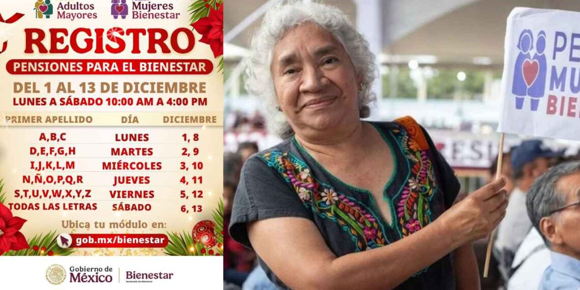 ¿Qué adultas mayores se pueden registrar este 3 de diciembre a la Pensión Mujeres Bienestar?