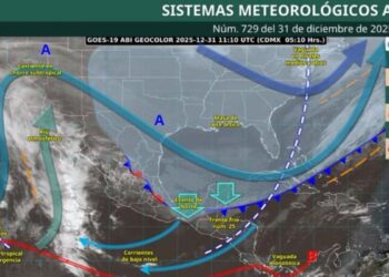 ¿Qué regiones de México tendrán frío y evento de Norte el 31 de diciembre
