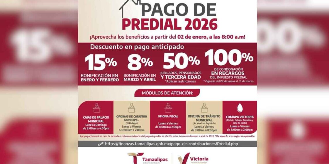 Victoria contribuyentes predial