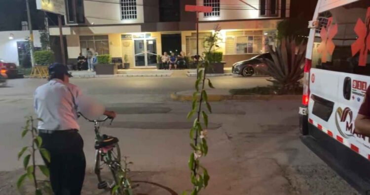 adulto mayor sangrado bicicleta El Mante
