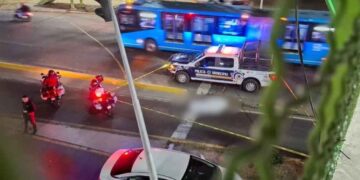 atropellado carril del Mexibús