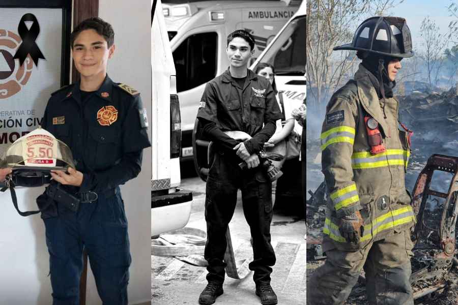Ángel Acuña es uno de los bomberos que murió en el incendio de la maquiladora Spellman en Matamoros, Tamaulipas