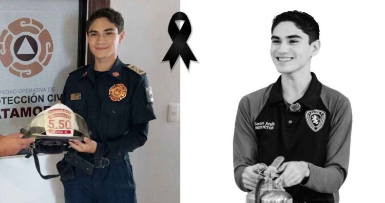 Ángel Acuña es uno de los bomberos que murió en el incendio de la maquiladora Spellman en Matamoros, Tamaulipas