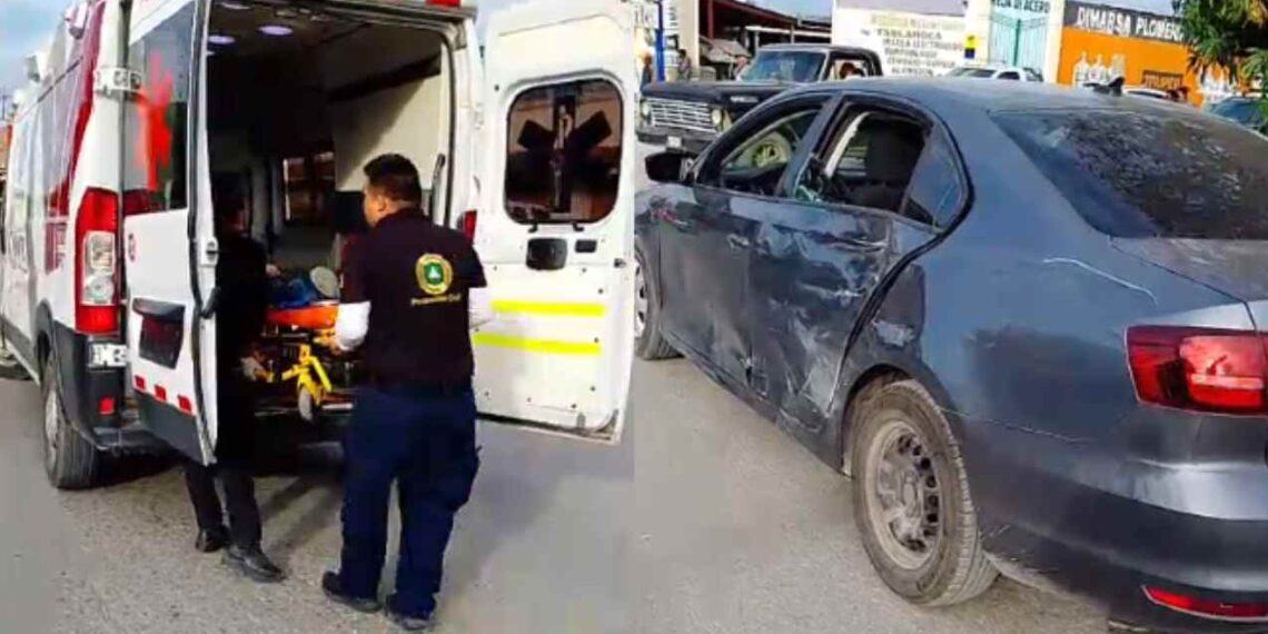 Aparatoso accidente vial en El Mante deja lesionada