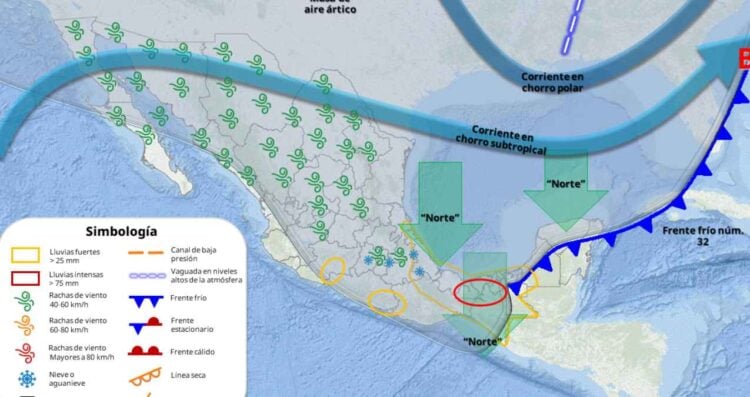 Así estará clima el fin de semana en Tamaulipas debido al ingreso del Frente Frío 32